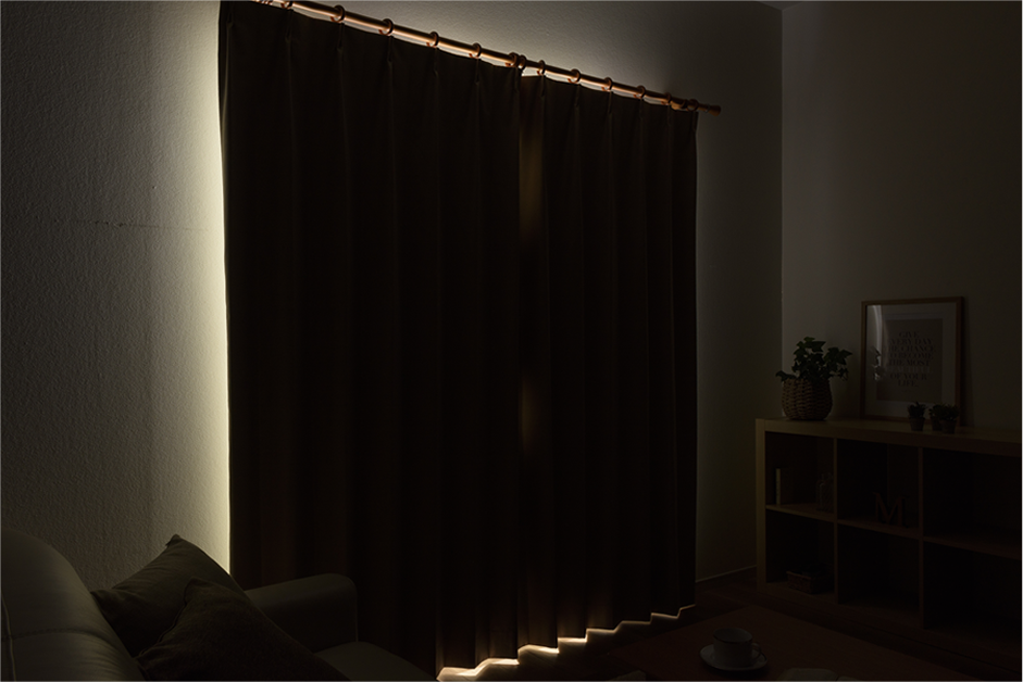 お部屋を真っ暗にする方法