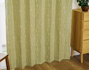 遮光裏地付きジャガード織二重カーテン