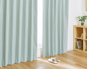 ライトブルー 16色 きれいなニュアンスカラーの完全遮光カーテン