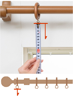 装飾レールの測り方