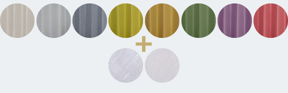 ドレープ８色レース２種から選べます