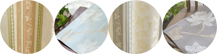 ジャガード織カーテンセット