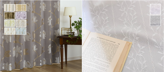 うれしい機能を保持したカーテンと遮熱レースカーテンのセット