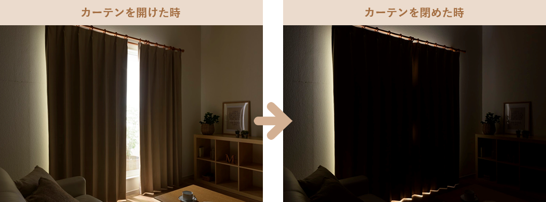 開けたとき閉めたとき