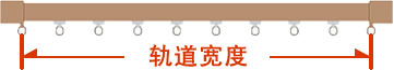 帘轨宽度