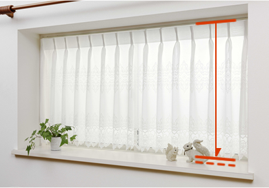 出窓や窓枠内にカーテンを設置する場合