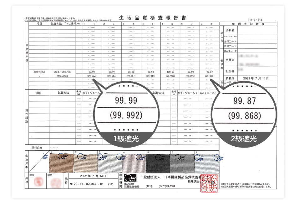 1・2級遮光カーテン　D-1149