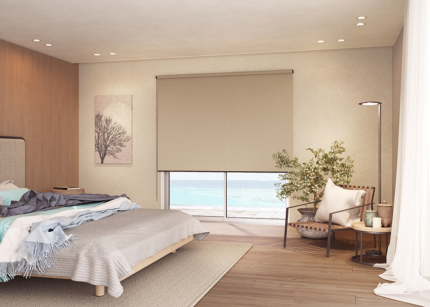 大人らしい落ち着いた印象のインテリアにする「ロールスクリーン　ファーステージ（ディアリオ）」の写真