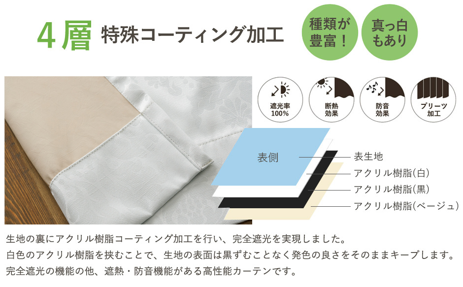 完全遮光カーテンD-1190