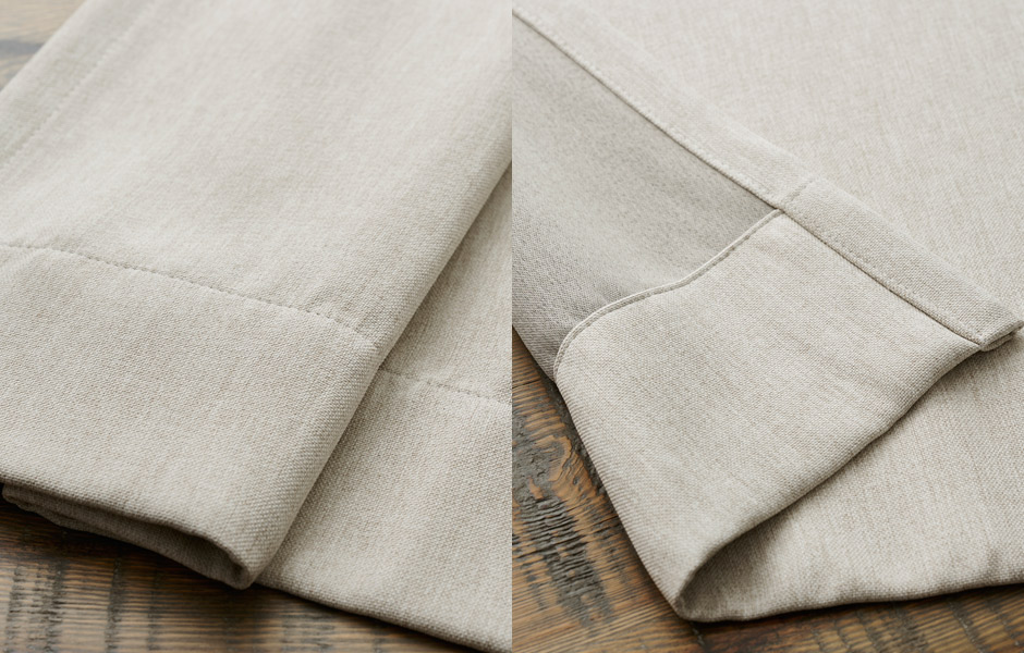 ナチュラルなインテリアによく合う2級遮光防炎カーテン　ジル