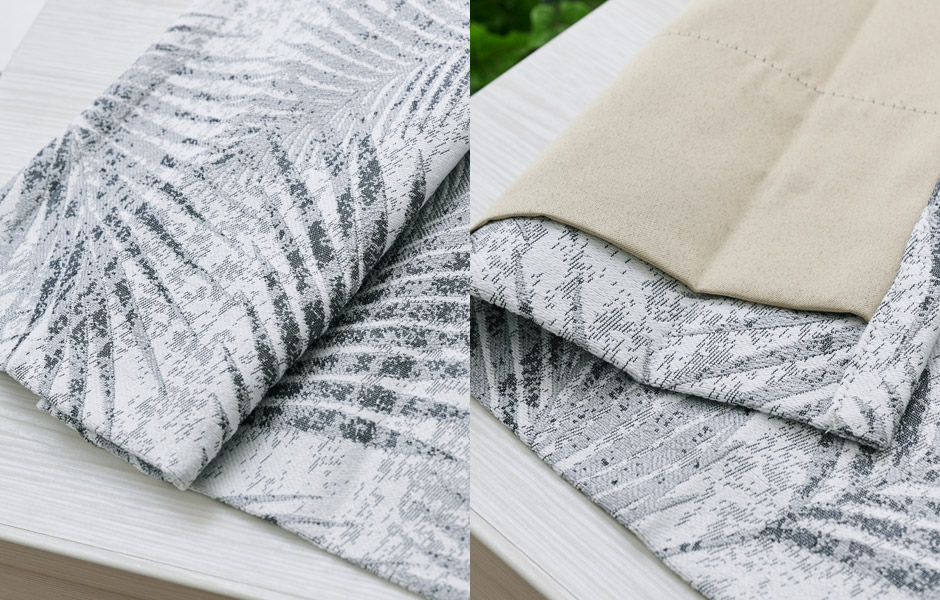 裏地付き３級遮光カーテン　D-1194