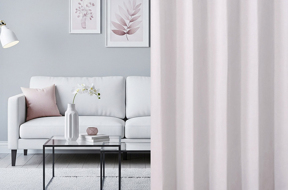 8色 スウェード調・ニュアンスカラーの1・2級遮光防炎カーテン アンズ