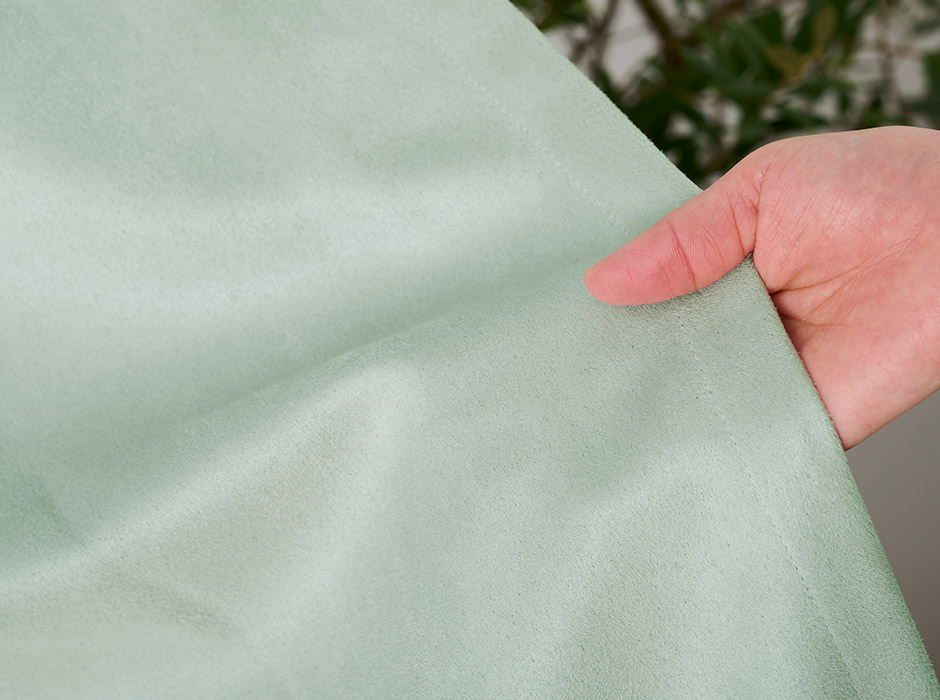 8色 スウェード調・ニュアンスカラーの1・2級遮光防炎カーテン アンズ