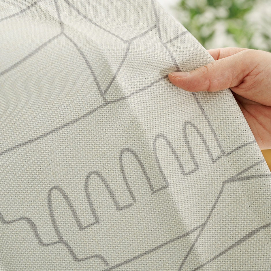 【1級遮光カーテン】北欧テイストの街のデザインがおしゃれ マチ（D-1195) 