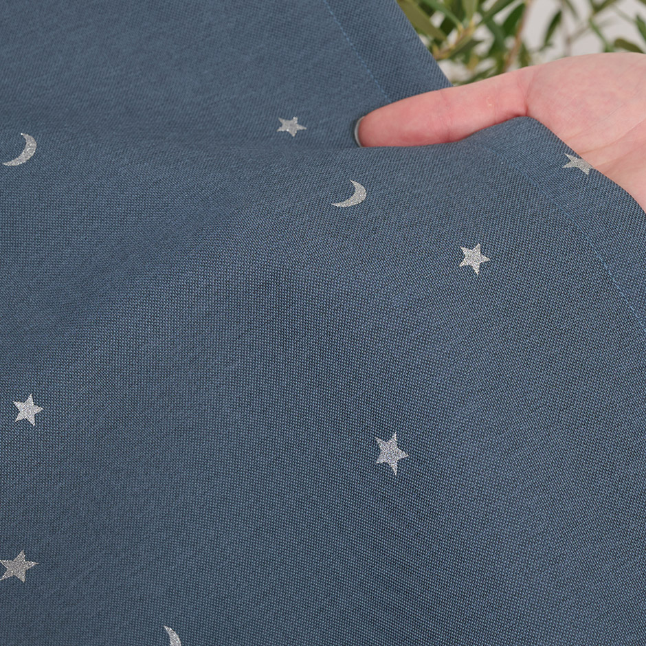 6色　子供部屋に！きらめく星柄がかわいい1・2級遮光カーテン ロケット2（D-1195）