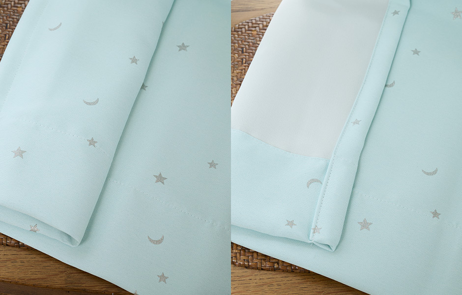 6色　子供部屋に！きらめく星柄がかわいい1・2級遮光カーテン ロケット2（D-1195）