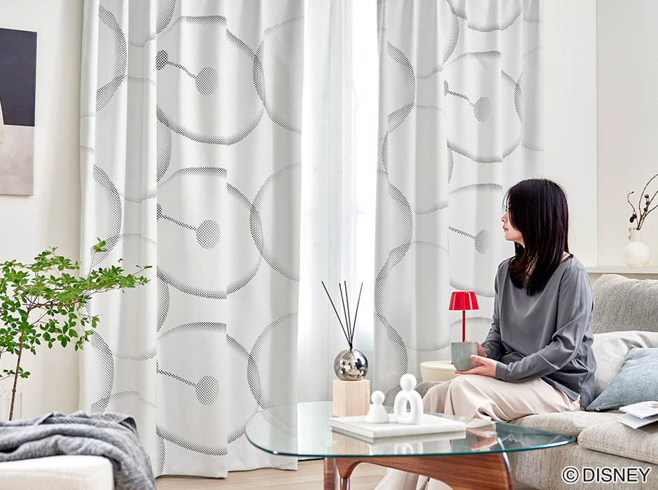 ディズニーカーテン　1・2級遮光カーテン　ベイマックス（D-1196)