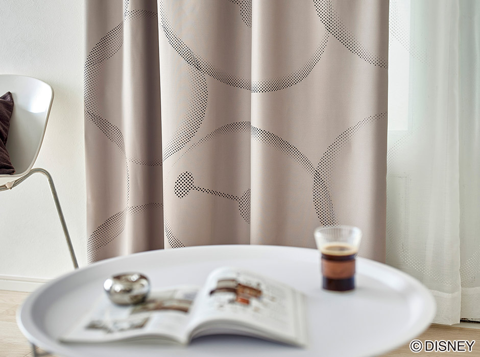 ディズニーカーテン　1・2級遮光カーテン　ベイマックス（D-1196)