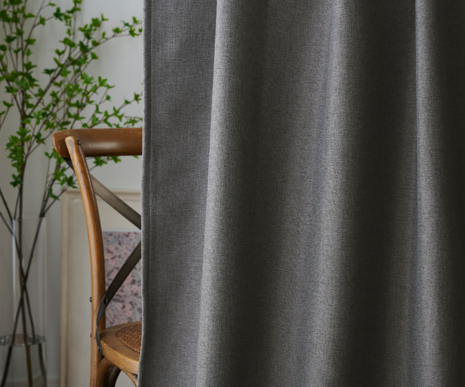ナチュラルな1級遮光防炎カーテン D4362