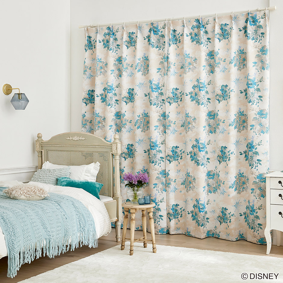 ディズニーレースカーテン　フラリーアイスボイル〔プリンセス〕（L-1296)