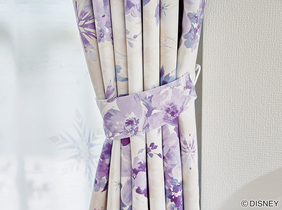 ディズニーレースカーテン　フラリーアイスボイル〔プリンセス〕（L-1296)