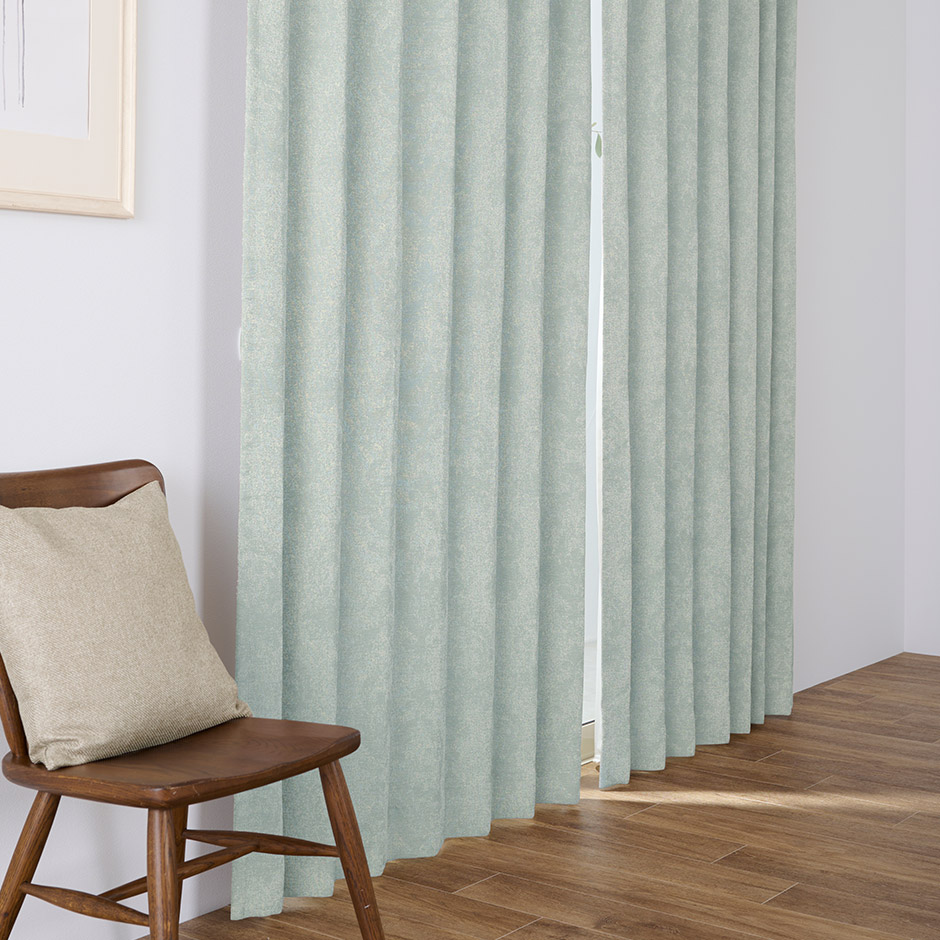 大人モダンなジャガード織ダマスク柄・シームレス完全遮光カーテン　YH23V