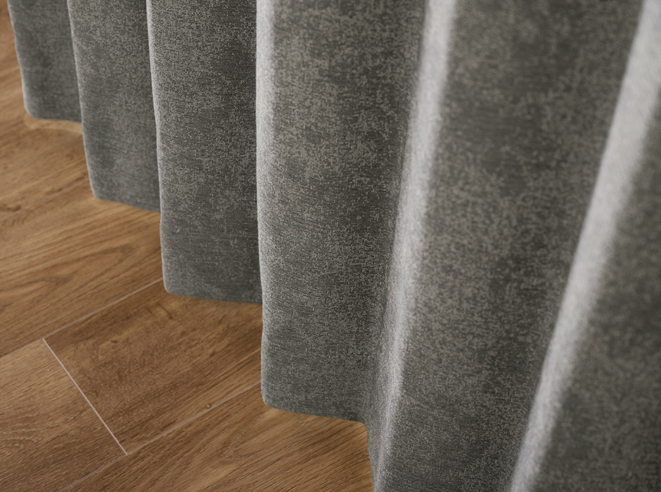 大人モダンなジャガード織ダマスク柄・シームレス完全遮光カーテン　YH23V