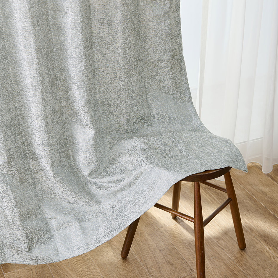 ツイード調の生地とやさしいカラーが魅力の裏地付き2・3級遮光カーテン 1610（D-1197）