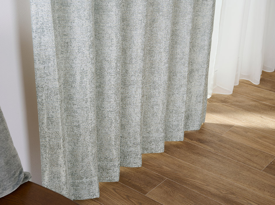 ツイード調の生地とやさしいカラーが魅力の裏地付き2・3級遮光カーテン 1610（D-1197）