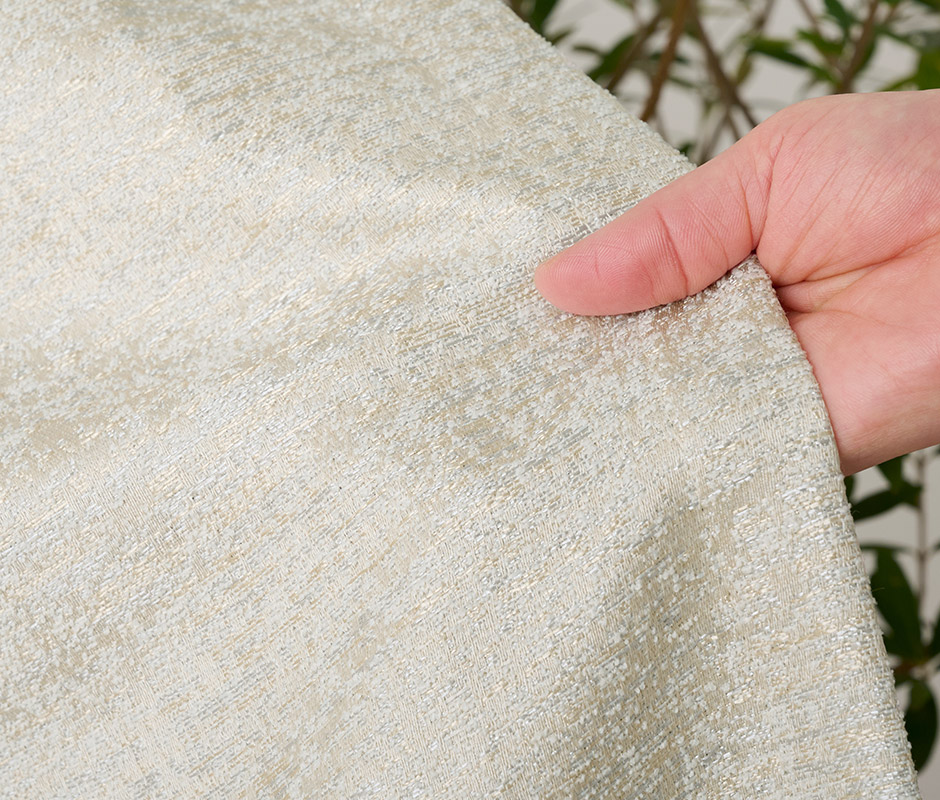 ツイード調の生地とやさしいカラーが魅力の裏地付き2・3級遮光カーテン 1610（D-1197）