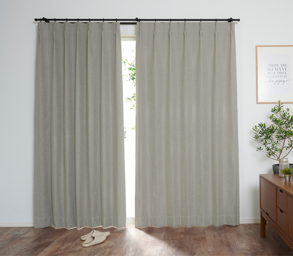 モダンでオシャレなインテリアに合わせたい完全遮光カーテン　YS-2