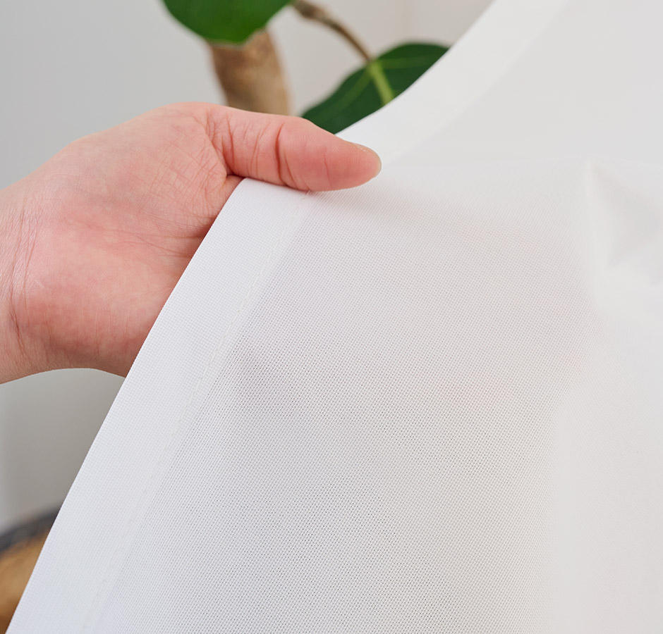 高い遮熱効果で節電対策！外から見えにくいおしゃれなシームレスレースカーテン　L-1217