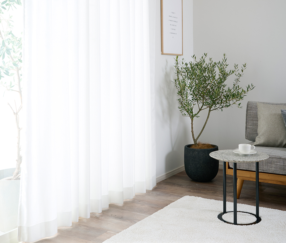 抗カビレースカーテン　L-1218