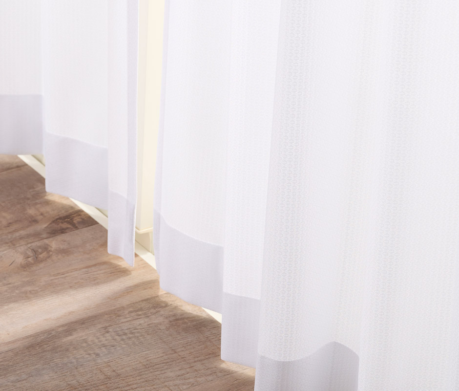 帝人「涼しや(R)」を使用した遮熱・遮像・UVカット・防炎レースカーテン L-1254