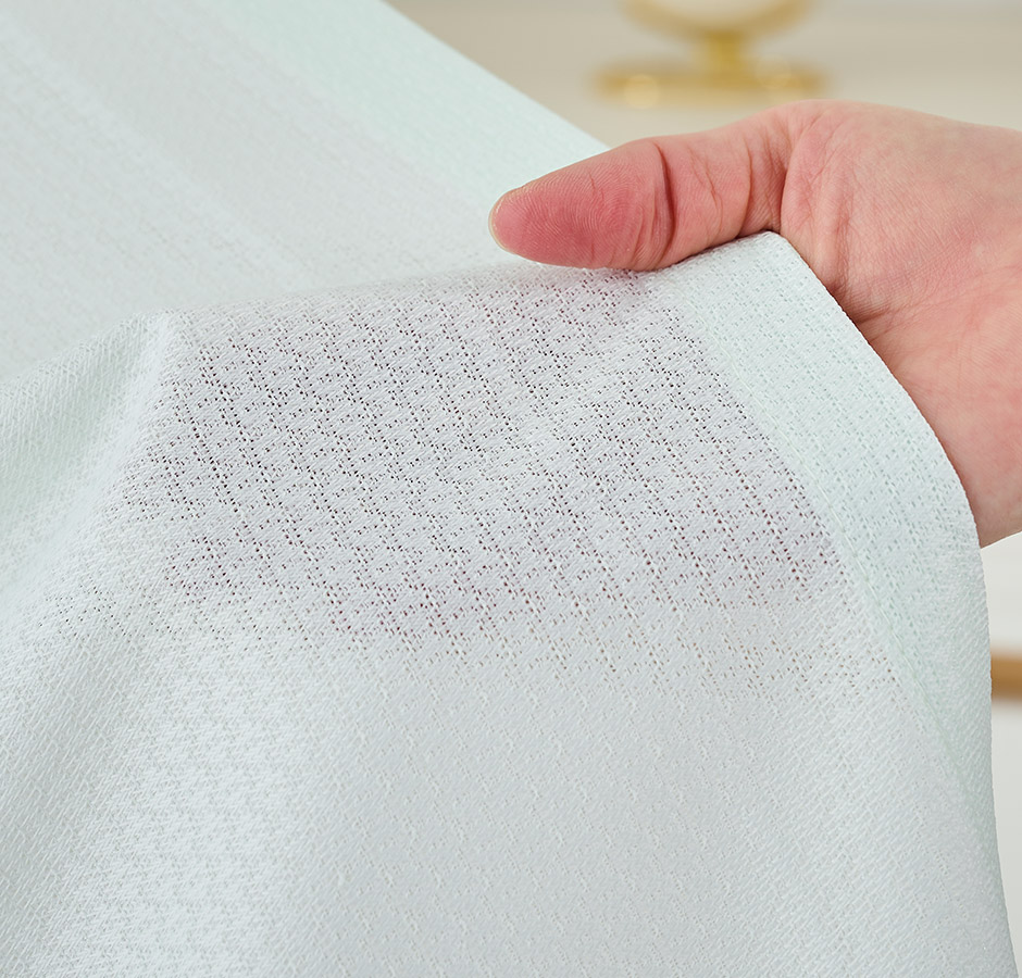 帝人「涼しや(R)」を使用した遮熱・遮像・UVカット・防炎レースカーテン L-1254