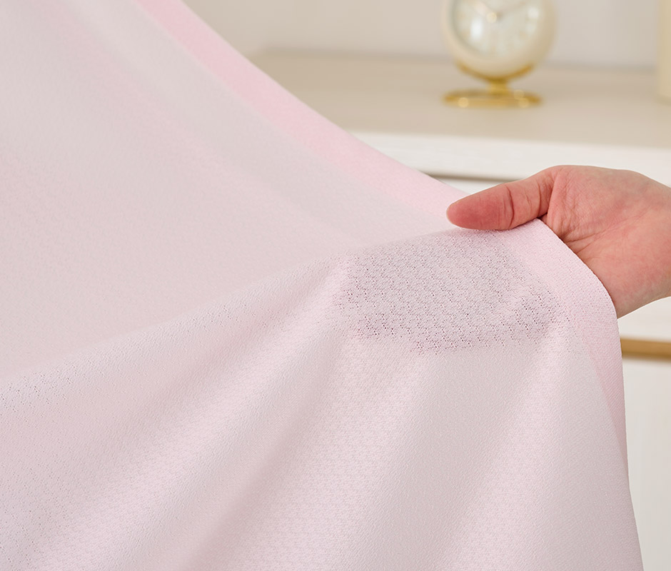 帝人「涼しや(R)」を使用した遮熱・遮像・UVカット・防炎レースカーテン L-1254