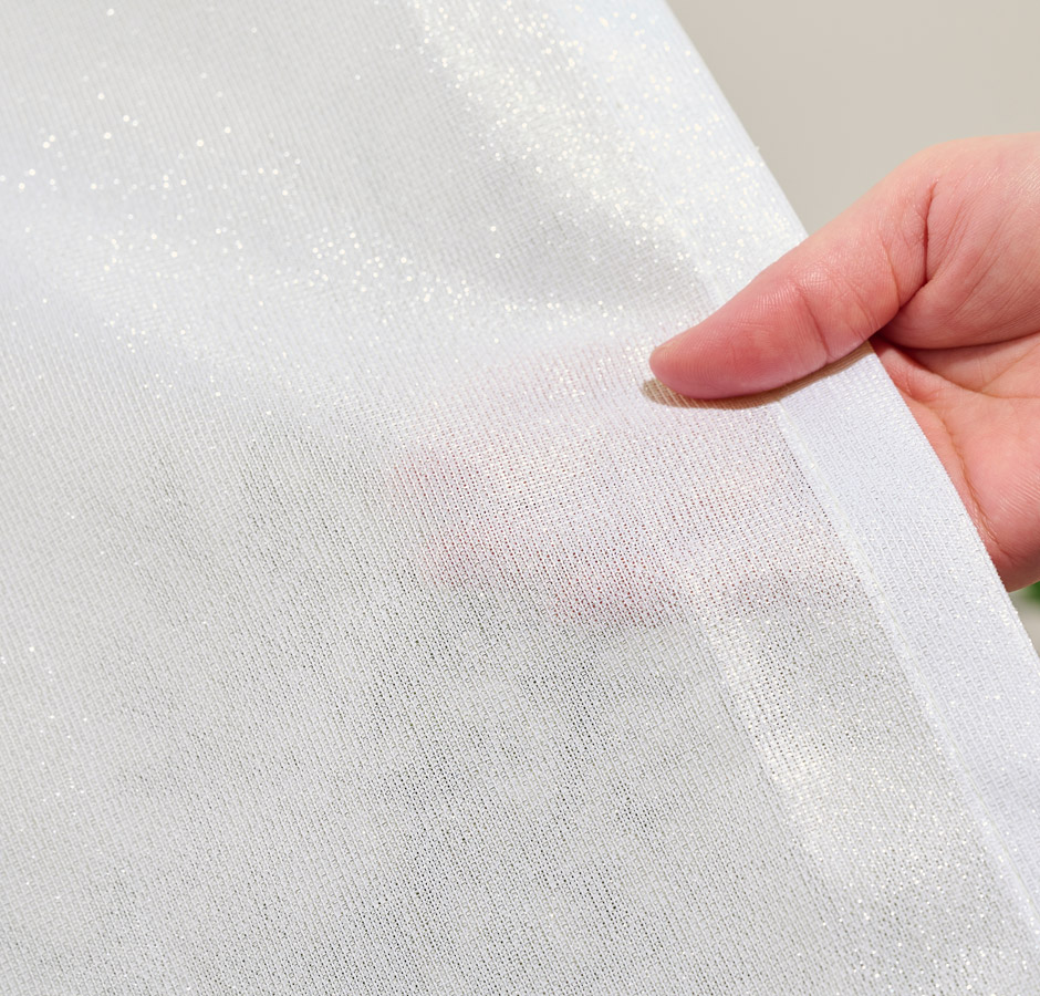 きらめくラメがおしゃれな採光・遮熱・遮像・UVカットレースカーテン L-1259