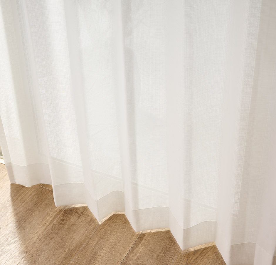 リネンのような風合い 遮熱・UVカットレースカーテン カーヴェ