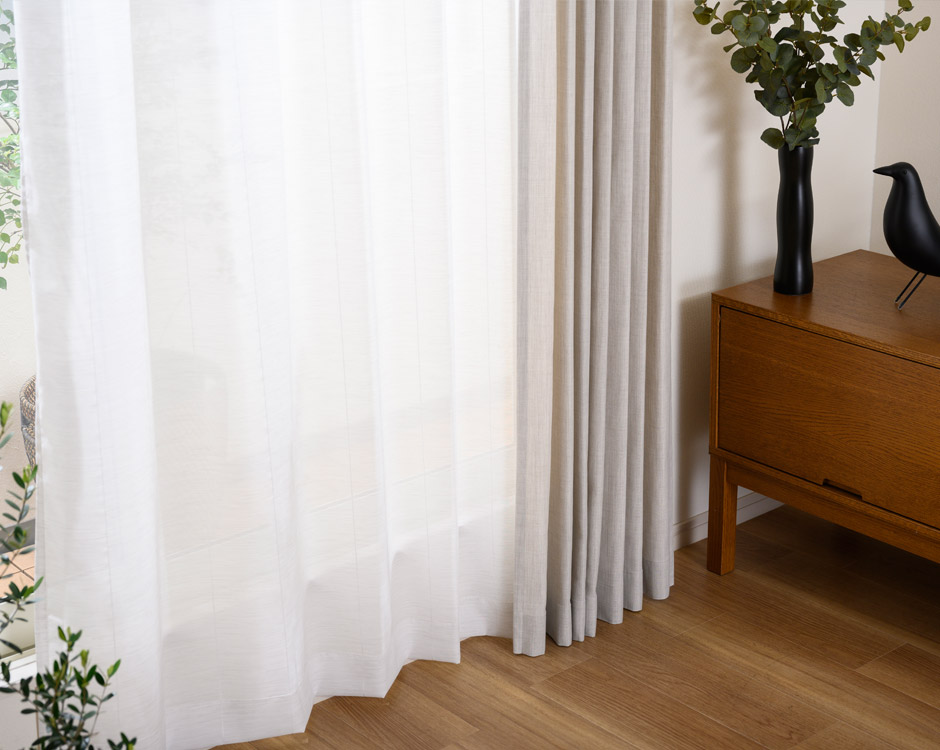 遮熱・UVカットレースカーテン　TDOL7932