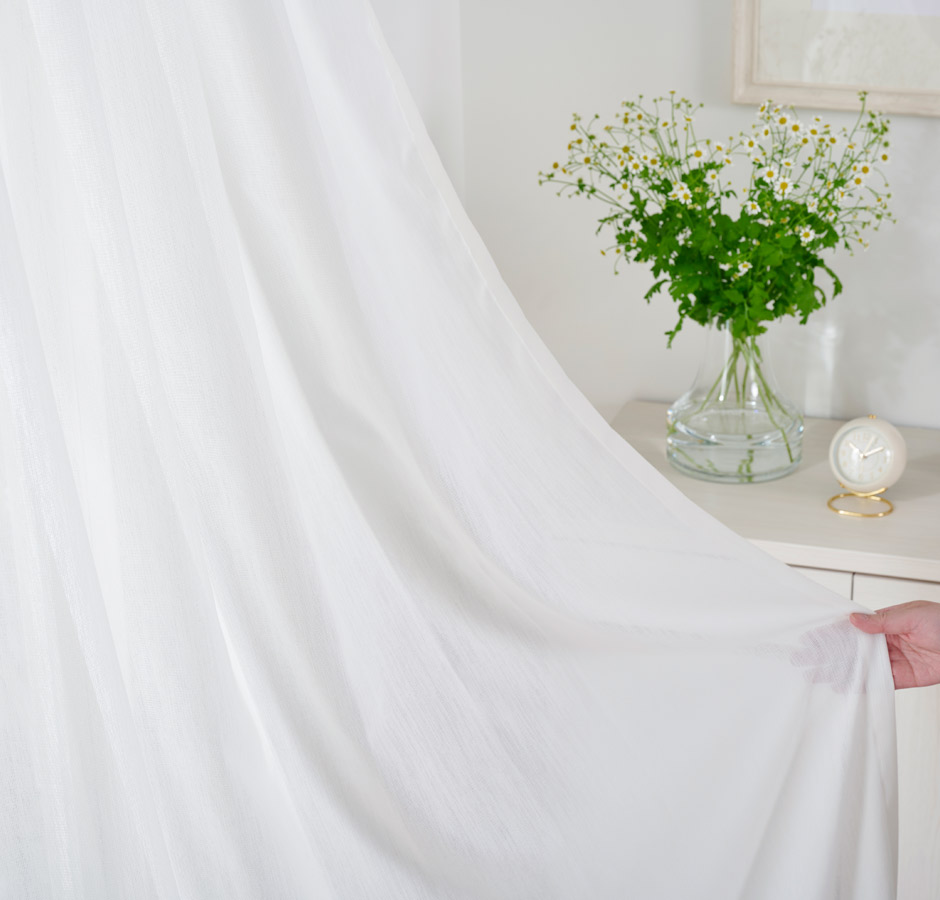 格子状の優しい風合いの遮熱・遮像・UVカットレース TDOL7945