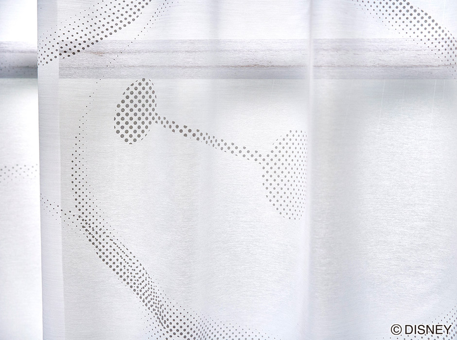 ディズニーレースカーテン　ベイマックスボイル〔ベイマックス〕（L-1296) 