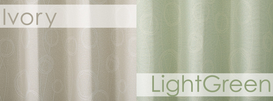 北欧ナチュラルな手書き風のサークル柄がおしゃれな3級遮光防炎カーテン　FP6111