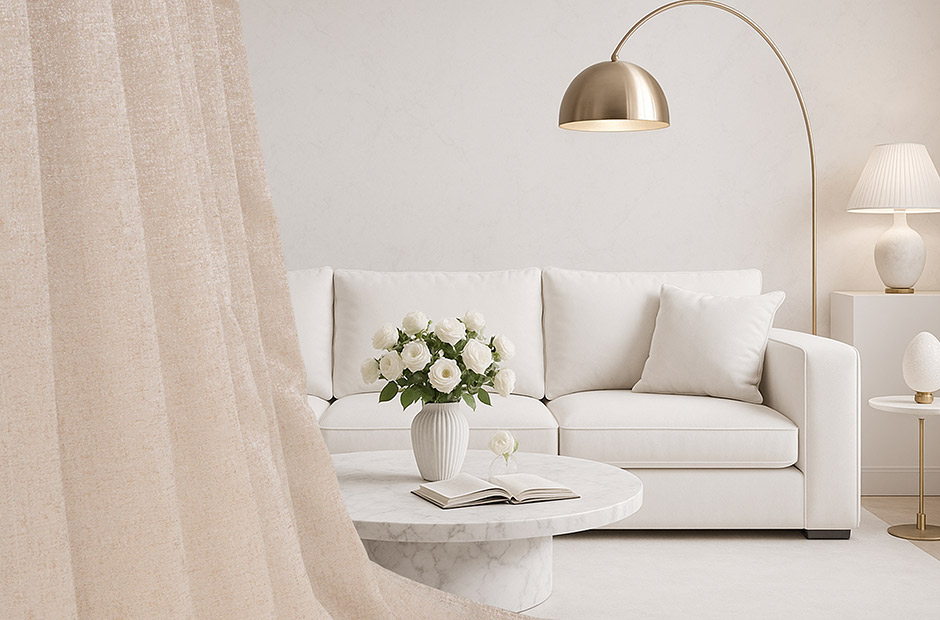 きらめく光沢が美しい2級遮光防炎カーテン CFE203