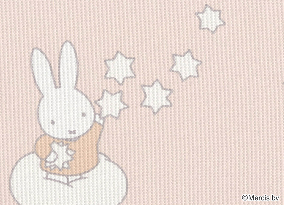 パステルカラーの星や月で遊ぶミッフィーがかわいい防炎2級遮光カーテン　LC22308