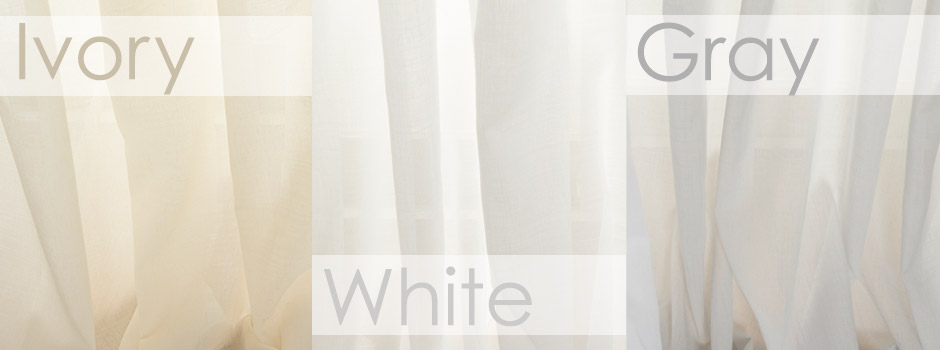 リネン風シームレス防炎レースカーテン　FP1265