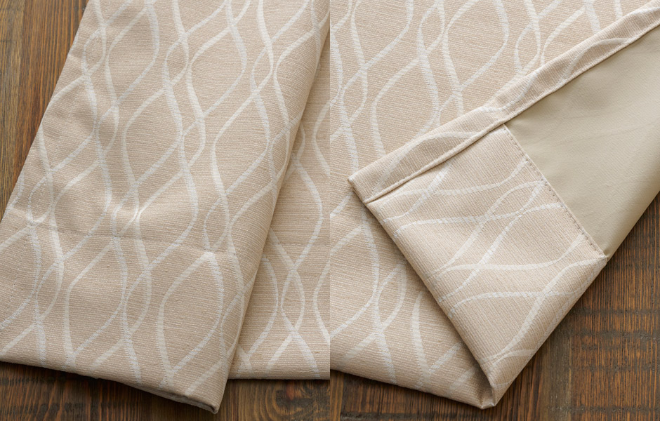 モダンな幾何学模様がおしゃれな完全遮光カーテン　TKF20627