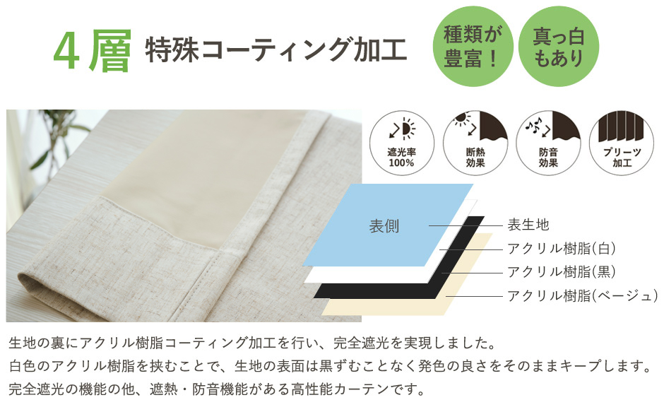 完全遮光カーテン　D-1152