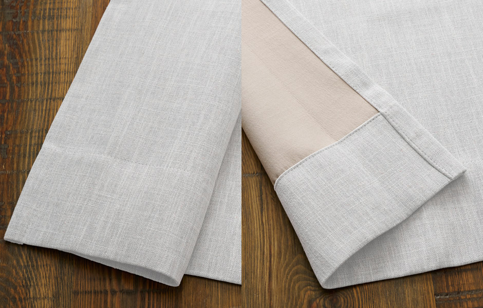 ナチュラルな風合いのおしゃれな完全遮光カーテン YH2019E