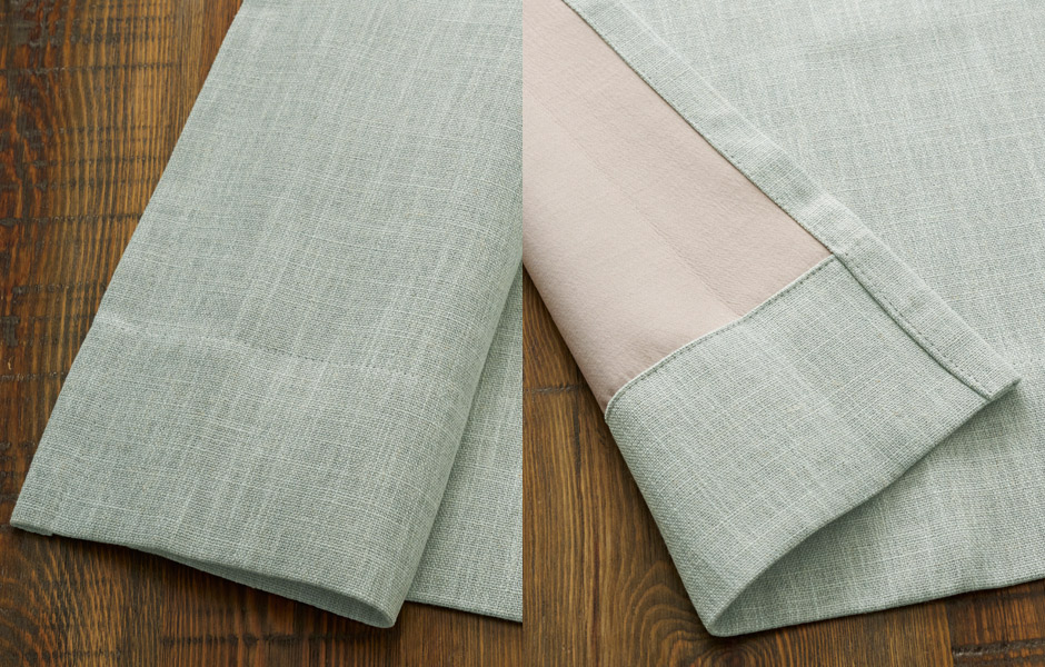 ナチュラルな風合いのおしゃれな完全遮光カーテン YH2019E