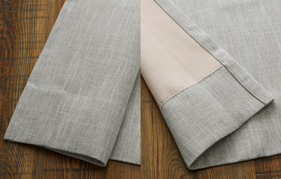 ナチュラルな風合いのおしゃれな完全遮光カーテン YH2019E